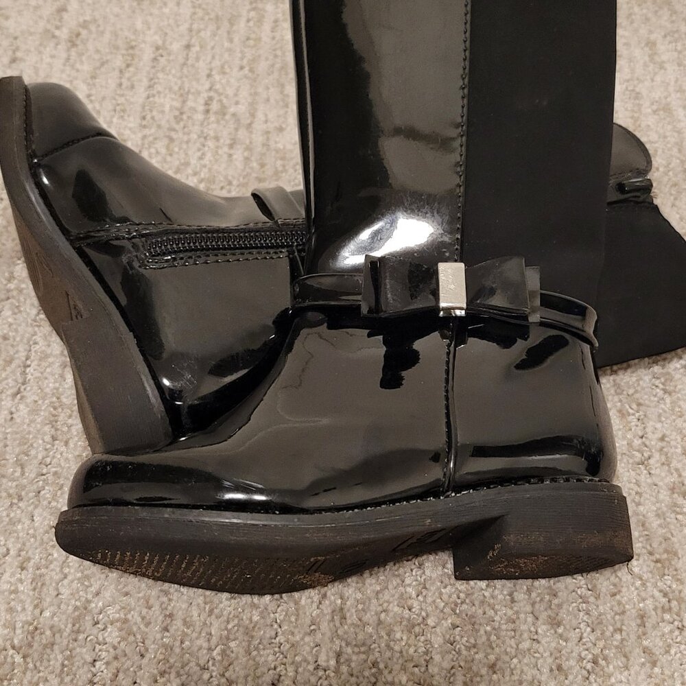 Toddler Girls Patent Leather Rainboots Size 7 & 8 Children's Place